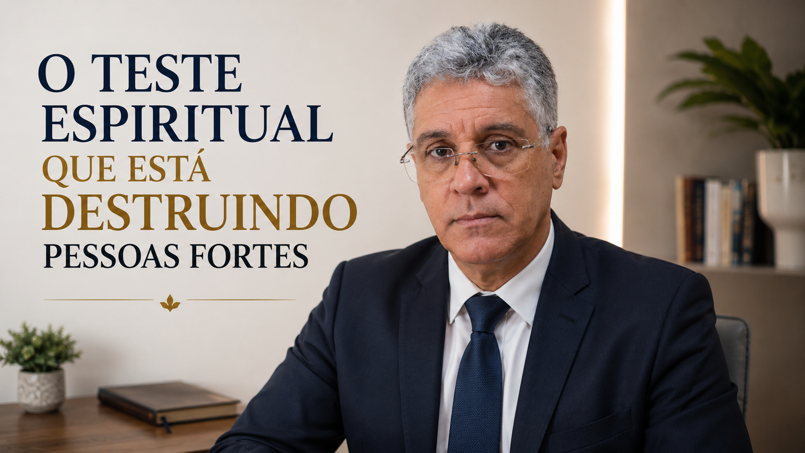 Homem sentado sozinho em ambiente escuro refletindo profundamente enquanto segura uma Bíblia durante um momento de luta espiritual.